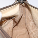 GUCCI GG Supreme Web Sherry Line Bag PVC Beige Gold 89 02 032 Auth BA1397-21