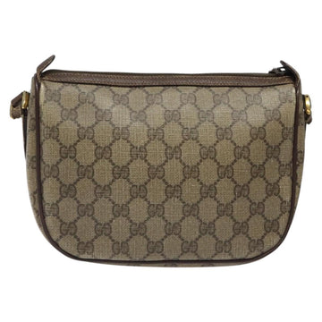 GUCCI GG Supreme Web Sherry Line Bag PVC Beige Gold 89 02 032 Auth BA1397 - 0