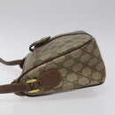 GUCCI GG Supreme Web Sherry Line Bag PVC Beige Gold 89 02 032 Auth BA1397-4