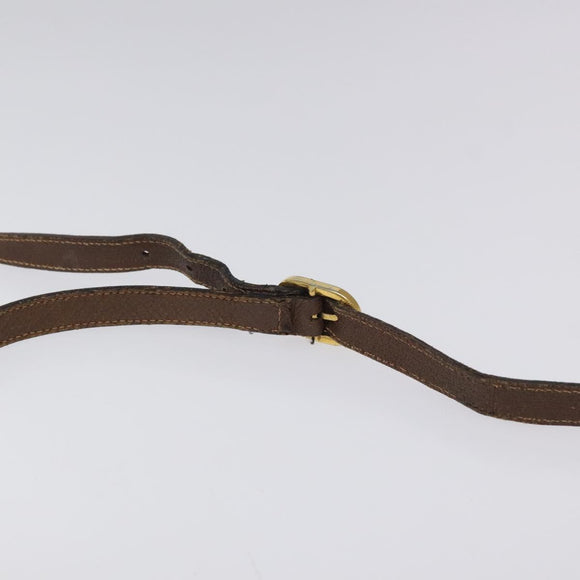 GUCCI GG Supreme Web Sherry Line Bag PVC Beige Gold 89 02 032 Auth BA1397