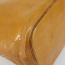 LOUIS VUITTON Monogram Vernis Houston Hand Bag Beige M91004 LV Auth BA13970-16