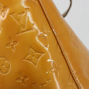 LOUIS VUITTON Monogram Vernis Houston Hand Bag Beige M91004 LV Auth BA13970-10
