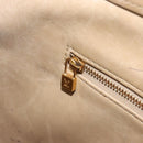 LOUIS VUITTON Monogram Vernis Houston Hand Bag Beige M91004 LV Auth BA13970-24