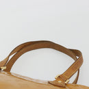 LOUIS VUITTON Monogram Vernis Houston Hand Bag Beige M91004 LV Auth BA13970-14