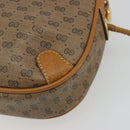 GUCCI Micro GG Shoulder Bag PVC Leather Beige 156 02 066 Auth BA13972-16
