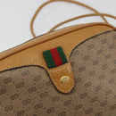 GUCCI Micro GG Shoulder Bag PVC Leather Beige 156 02 066 Auth BA13972-18