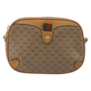 GUCCI Micro GG Shoulder Bag PVC Leather Beige 156 02 066 Auth BA13972-13