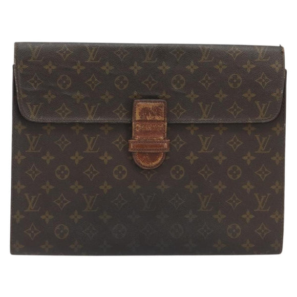 LOUIS VUITTON Monogram Posh Ministor Briefcase M53445 LV Auth BA13974