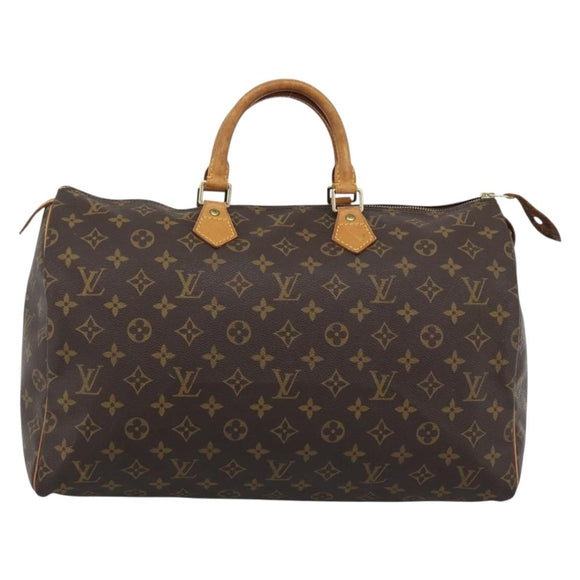 LOUIS VUITTON Monogram Speedy 40 Hand Bag M41522 LV Auth BA13975