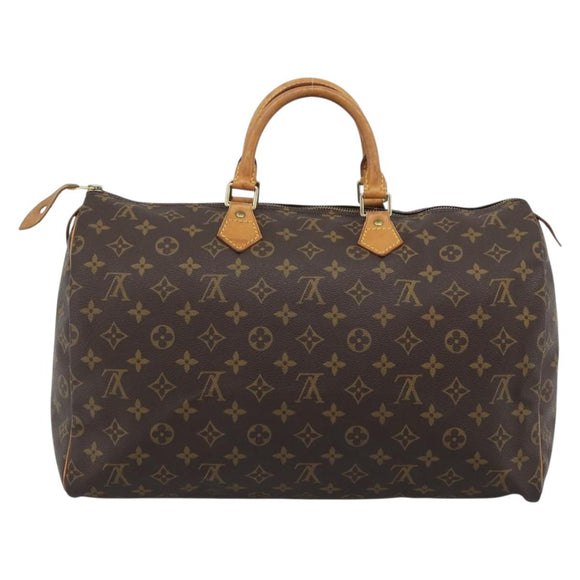 LOUIS VUITTON Monogram Speedy 40 Hand Bag M41522 LV Auth BA13975