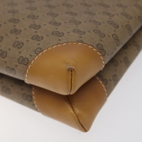 GUCCI Micro GG Supreme Shoulder Bag Beige Gold 007 92 5548 Auth BA1398