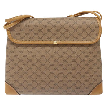 GUCCI Micro GG Supreme Shoulder Bag Beige Gold 007 92 5548 Auth BA1398 - 0