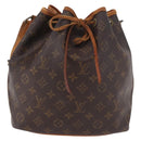 LOUIS VUITTON Monogram Petit Noe Shoulder Bag M42226 LV Auth BA13980-13