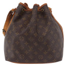 LOUIS VUITTON Monogram Petit Noe Shoulder Bag M42226 LV Auth BA13980-2