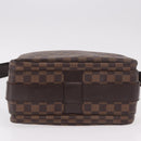 LOUIS VUITTON Damier Ebene Naviglio Shoulder Bag N45255 LV Auth BA13983-7