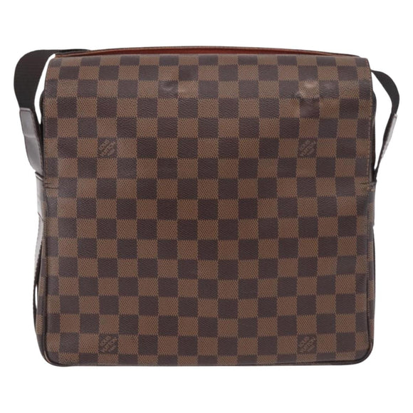 LOUIS VUITTON Damier Ebene Naviglio Shoulder Bag N45255 LV Auth BA13983