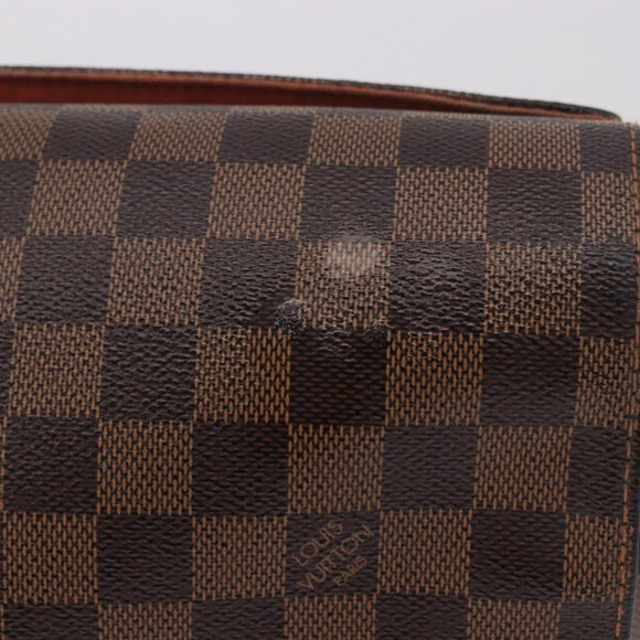 LOUIS VUITTON Damier Ebene Naviglio Shoulder Bag N45255 LV Auth BA13983