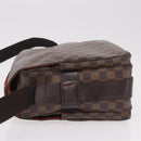 LOUIS VUITTON Damier Ebene Naviglio Shoulder Bag N45255 LV Auth BA13983-5