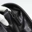 GUCCI GG implementation Tote Bag PVC Leather Black 211137 Auth BA13986A-14