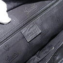 GUCCI GG implementation Tote Bag PVC Leather Black 211137 Auth BA13986A-15