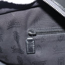 GUCCI GG implementation Tote Bag PVC Leather Black 211137 Auth BA13986A-19