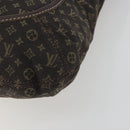 LOUIS VUITTON Monogram Mini Lin Buzasu Anjoul Brown Ebene M95617 LV Auth BA13988-16
