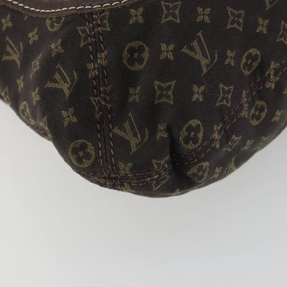 LOUIS VUITTON Monogram Mini Lin Buzasu Anjoul Brown Ebene M95617 LV Auth BA13988