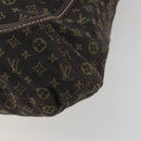 LOUIS VUITTON Monogram Mini Lin Buzasu Anjoul Brown Ebene M95617 LV Auth BA13988-18