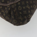 LOUIS VUITTON Monogram Mini Lin Buzasu Anjoul Brown Ebene M95617 LV Auth BA13988-19