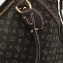 LOUIS VUITTON Monogram Mini Lin Buzasu Anjoul Brown Ebene M95617 LV Auth BA13988-9