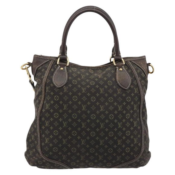 LOUIS VUITTON Monogram Mini Lin Buzasu Anjoul Brown Ebene M95617 LV Auth BA13988