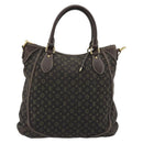 LOUIS VUITTON Monogram Mini Lin Buzasu Anjoul Brown Ebene M95617 LV Auth BA13988-2