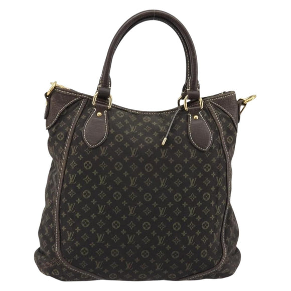 LOUIS VUITTON Monogram Mini Lin Buzasu Anjoul Brown Ebene M95617 LV Auth BA13988