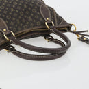 LOUIS VUITTON Monogram Mini Lin Buzasu Anjoul Brown Ebene M95617 LV Auth BA13988-7