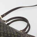 LOUIS VUITTON Monogram Mini Lin Buzasu Anjoul Brown Ebene M95617 LV Auth BA13988-14