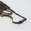 LOUIS VUITTON Monogram Mini Lin Buzasu Anjoul Brown Ebene M95617 LV Auth BA13988-8