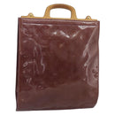 LOUIS VUITTON Vernis Stanton Hand Bag Purple Viole M91079 LV Auth BA13989-1
