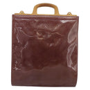 LOUIS VUITTON Vernis Stanton Hand Bag Purple Viole M91079 LV Auth BA13989-13