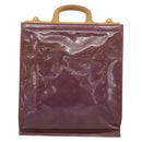 LOUIS VUITTON Vernis Stanton Hand Bag Purple Viole M91079 LV Auth BA13989-2