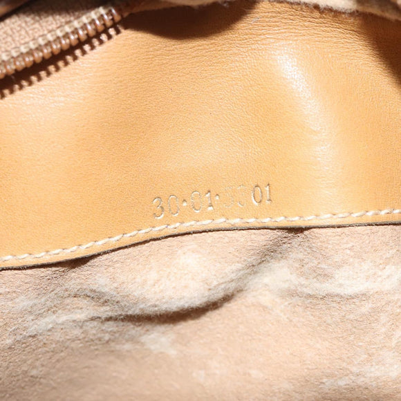 GUCCI Micro GG Supreme Shoulder Bag PVC Beige Auth BA1399