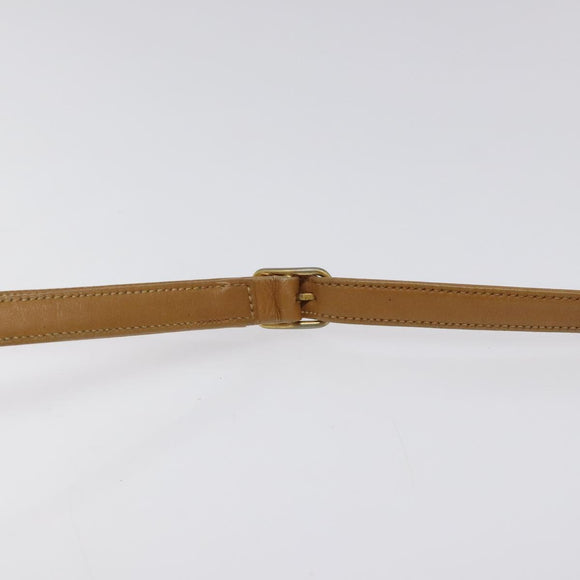 GUCCI Micro GG Supreme Shoulder Bag PVC Beige Auth BA1399