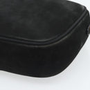Salvatore Ferragamo Vala Shoulder Bag Suede Black Gold Auth BA13991-16