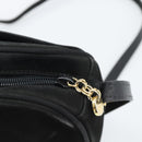 Salvatore Ferragamo Vala Shoulder Bag Suede Black Gold Auth BA13991-9