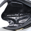 Salvatore Ferragamo Vala Shoulder Bag Suede Black Gold Auth BA13991-10