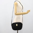Salvatore Ferragamo Vala Shoulder Bag Suede Black Gold Auth BA13991-21