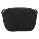 Salvatore Ferragamo Vala Shoulder Bag Suede Black Gold Auth BA13991-2