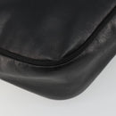 Salvatore Ferragamo Vala Shoulder Bag Leather Black Gold Auth BA13992-16