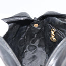 Salvatore Ferragamo Vala Shoulder Bag Leather Black Gold Auth BA13992-19
