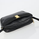 Salvatore Ferragamo Vala Shoulder Bag Leather Black Gold Auth BA13992-6