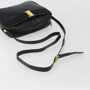 Salvatore Ferragamo Vala Shoulder Bag Leather Black Gold Auth BA13992-7